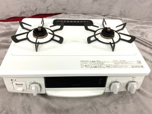 ガスコンロ　ガステーブル　都市ガス　リンナイ　ET34NJH4-W 白