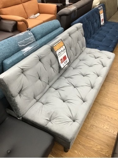 KO-1【ご来店頂ける方限定】新入荷　アウトレット　ソファベッド　グレー