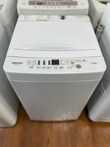 送料・設置込み　洗濯機　5.5kg Hisense 2019年