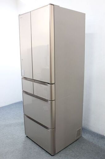 日立 R-XG4300G XN 冷蔵庫 真空チルド 430L フレンチドア クリスタル