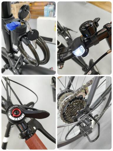 J237　折りたたみ自転車　ARCHNESS  ミニLEDライト　6段変速