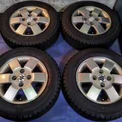 冬 スズキ純正 13インチ 軽自動車【~95％ 富山】エブリィ純正 キャリー エブリー ワゴンR アルト エブリイワゴン スズキ アルミ 軽トラック スタッドレス 155/70R13