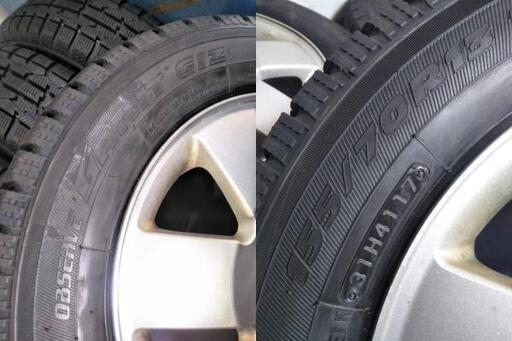 タイヤ、ホイール 冬 スズキ純正 13インチ 軽自動車【~95％ 富山 
