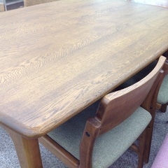 起立木工 木製 ブラウン ダイニング5点セット【9651188】