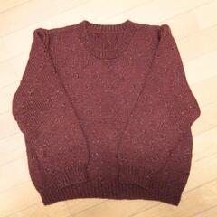 昭和レトロな手編みセーター