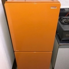 110ℓ 冷蔵庫　2009年製　オレンジカラー
