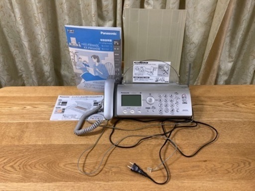 【FAX電話機・パナソニック】KX-PW505-S・説明書付き（ジャンク）