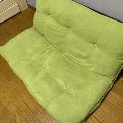 【大阪市西区】2人掛け座椅子ソファ　★グリーン★