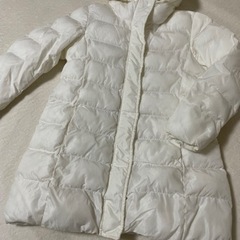 中古 ユニクロ ロングダウンコート   サイズ 130  女の子用