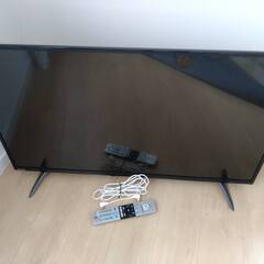 東芝/レグザ/REGZA 液晶テレビ 43型/43インチ 43C310X ブラック 2017年製 カード/リモコン付