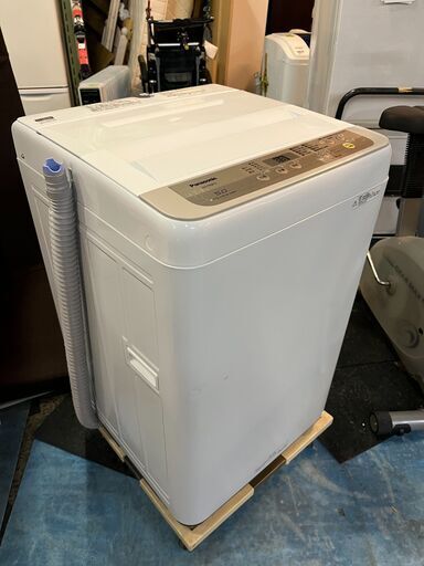【成約済】※　【高年式】2019年　Panasonic　全自動電気洗濯機　5.0kg　送風乾燥・洗浄機能付き　NA-F50B12　給排水ホース付属