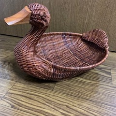 籠　水鳥　30cm