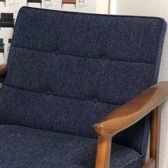 カリモク60 Kチェア 1シーター タープブルー