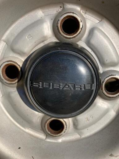 スタッドレスタイヤ&スバル純正鉄ホイール12インチ