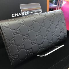 ✨GUCCI シマレザー 長財布✨うるま市田場✨