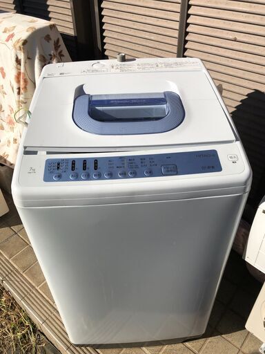 美品】2020年製 日立 全自動 洗濯機 NW-T76 白い約束 上開き 洗濯7Kg 風脱水