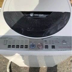 SHARP 洗濯機6.0kg ES-FG60J
