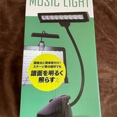 新品の譜面台用クリップ式LEDライト。KM L-04,譜面を明る...