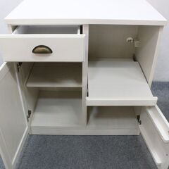 キッチンカウンター(ミランダ2 80 WW) フレンチカントリー 食器棚 