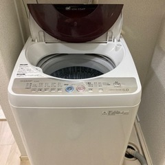 【引き取り先決定済】洗濯機(6kg) シャープ 2011年製