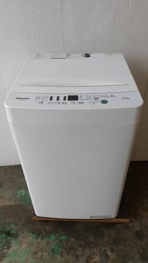 取置きた★ハイセンス2019年製4.5kg全自動洗濯機a★