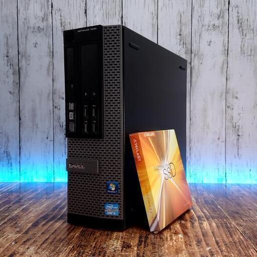 【動作確認済】DELL デスクトップPC OPTIPLEX 7010 Windows10 新品 SSD 120GB＋HDD 500GB メモリ 8GB Intel Corei5-3470 3.20GHz-3.60GHz パソコン➁