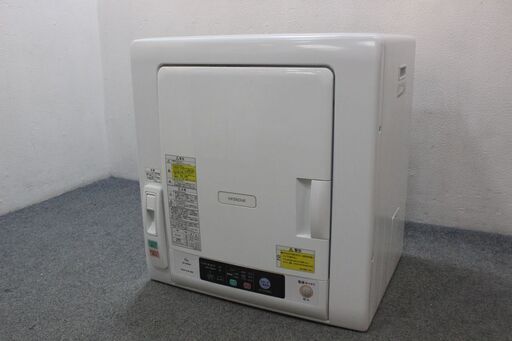日立 衣類乾燥機 (乾燥6.0kg) DE-N60WV-W ピュアホワイト  2016年製 HITACHI  中古家電 店頭引取歓迎 R5363)