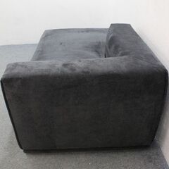 フランフラン メーネ カウチ L ブラック 起毛生地 Francfranc 中古家具 店頭引取歓迎 R5373)