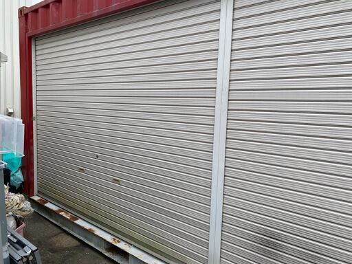 20フィート 海上コンテナ 長辺シャッター改造 シャッター開口 W544cm