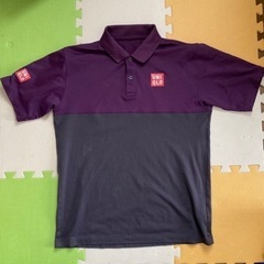 錦織圭選手着用デザイン UNIQLO ポロシャツ M 紫