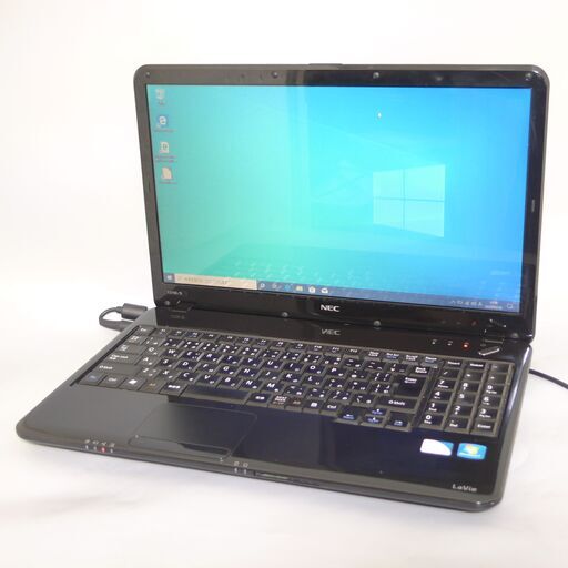 Wi-Fi有 黒色 ノートパソコン 15.6型 NEC PC-LS150DS6B 中古良品 Pentium 4GB DVDマルチ 無線 テンキー付 Windows10 Office 即使用可