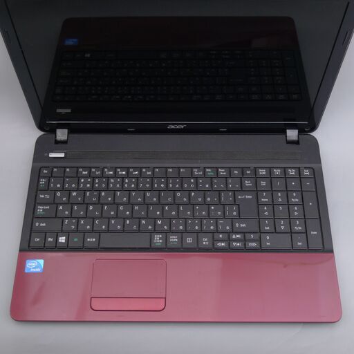 ノートパソコン 高速SSD Wi-Fi有 赤色 ノートパソコン 15.6型 acer E1 