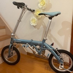 商談中 ルノー 折りたたみ自転車 ブルー RENAULT カスタム