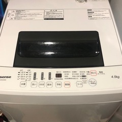 【ネット決済】ハイセンス 4．5kg全自動洗濯機 オリジナル ホ...