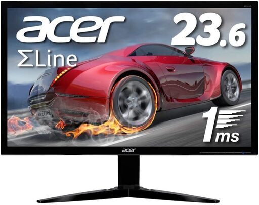 Acer ゲーミングモニター SigmaLine 23.6インチ KG241Qbmiix 1ms 75Hz TN FPS向き フルHD FreeSync HDMIx2 スピーカー内蔵 ブルーライト軽減