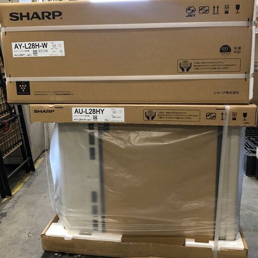 新品未開封】SHARP お掃除ロボ付きエアコン AY-L28H-W 100V 冷房 10 