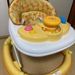 歩行器　西松屋　エンジョイウォーカーステップ　安全ベルト付　スマ...