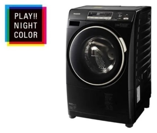 【美品・希少】ドラム式乾燥機付洗濯機 Panasonic NA-VD210L 黒