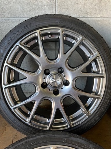 verthandi SQ15 メッシュホイール18インチ 8J 5H 114.3 オフセット40 タイヤセット　235/40R18