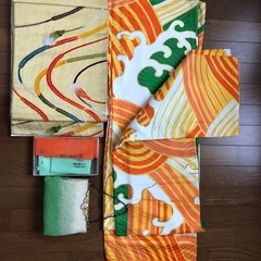 着物　振袖　帯　バック　