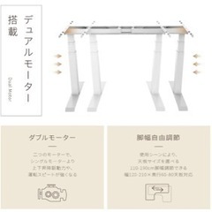FLEXISPOT スタンディングデスク 電動式昇降デスク 高さ調節 人間工学 ゲーミングデスク パソコンデスク ホワイトE7W