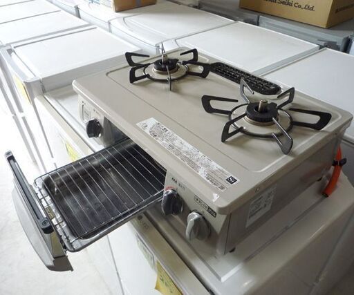 リンナイ LPガス用 ガステーブル 2020年製 KG34NBER 右強火 水無し