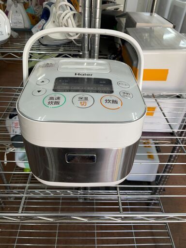 【リサイクルショップどりーむ天保山店】●231●　ハイアール　マイコン炊飯器　2017年製　３合炊き　JJ-M31A