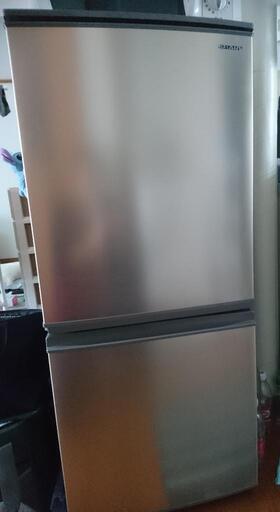 【お話中】2019年製 SHARP ノンフロン 冷凍 冷蔵庫 SJ-D14E-N 2ドア 137L シャープ