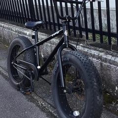 ✴︎TXED・ファットバイク・極太タイヤ・前後ディスクブレーキ・20インチ 色：ブラック