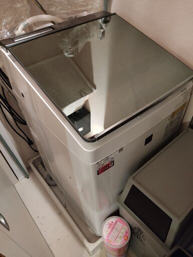 決定済【4/9（土）朝～15:00】洗濯機 シャープ SHARP ES-PU11C-S 2019年製造 縦型洗濯乾燥機 シルバー [洗濯11.0kg /乾燥6.0kg /ヒーター乾燥 /上開き]