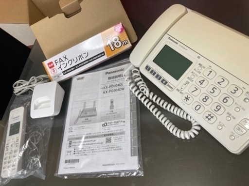 Panasonic おたっくす  KX-PD304-W ＦＡＸ 電話 子機付き