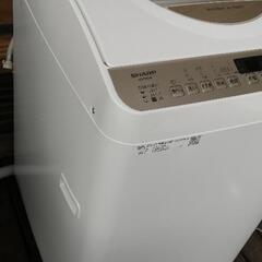 美品】【配達無料】洗濯乾燥機 SHARP 5.5kg ES-T5CBK 2019年製 乾燥