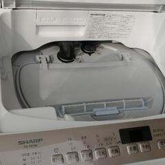 美品】【配達無料】洗濯乾燥機 SHARP 5.5kg ES-T5CBK 2019年製 乾燥