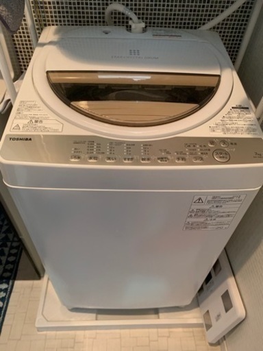 洗濯機３年落ち　TOSHIBA ７キロ